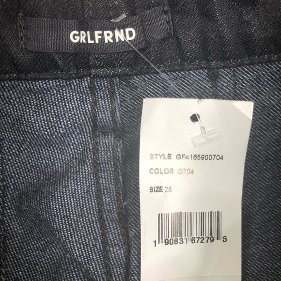 GRLFRND Mia Paperbag Moto Pants in Blackout 26 New - Picture 6 of 8